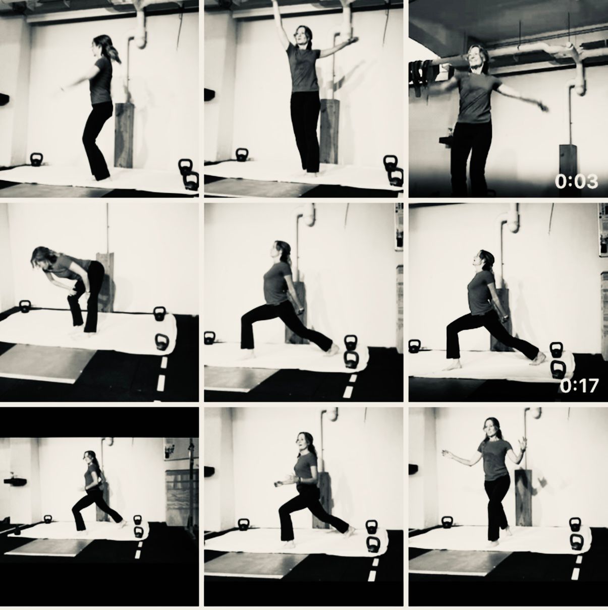 Physical exercise sequence